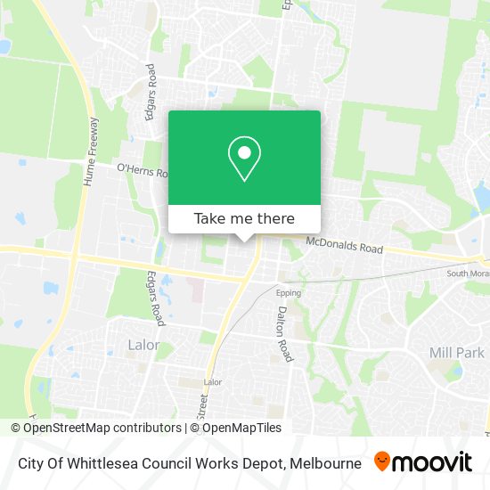 City Of Whittlesea Council Works Depot map