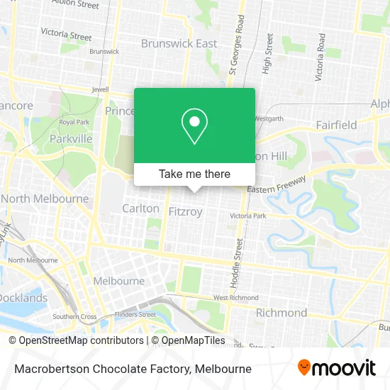 Mapa Macrobertson Chocolate Factory