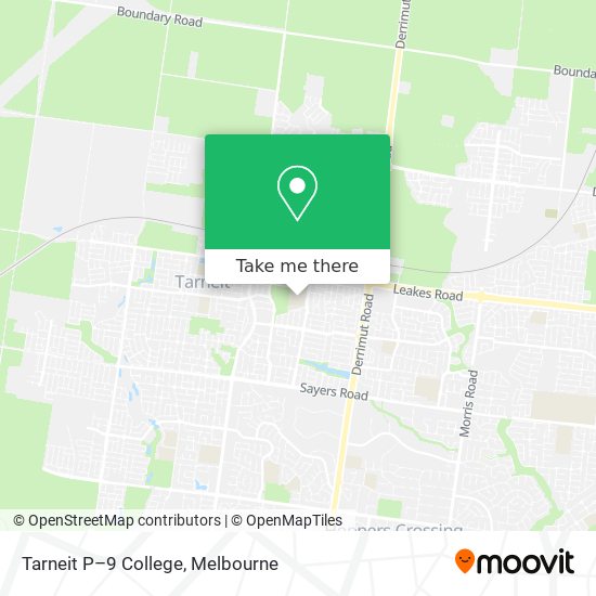 Tarneit P–9 College map