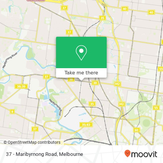 Mapa 37 - Maribyrnong Road