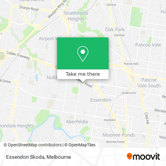 Essendon Skoda map