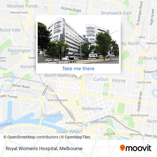 Royal Women's Hospital map