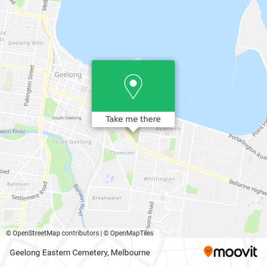 Geelong Eastern Cemetery map