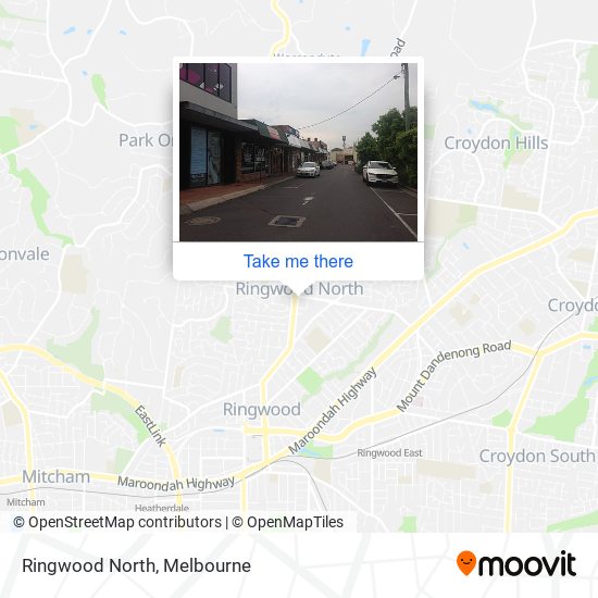 Mapa Ringwood North