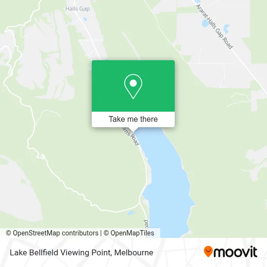 Mapa Lake Bellfield Viewing Point