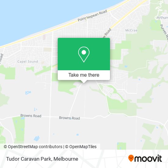 Tudor Caravan Park map