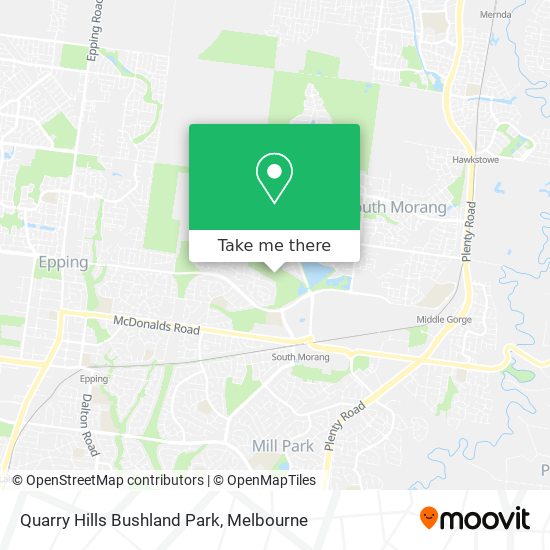 Quarry Hills Bushland Park map