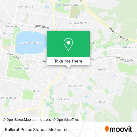Ballarat Police Station map