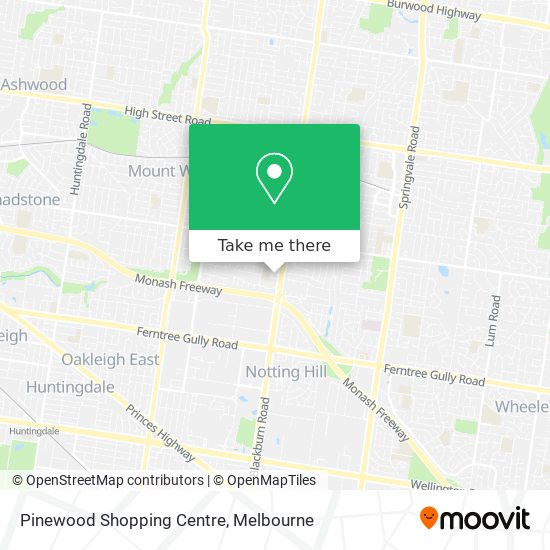 Pinewood Shopping Centre map