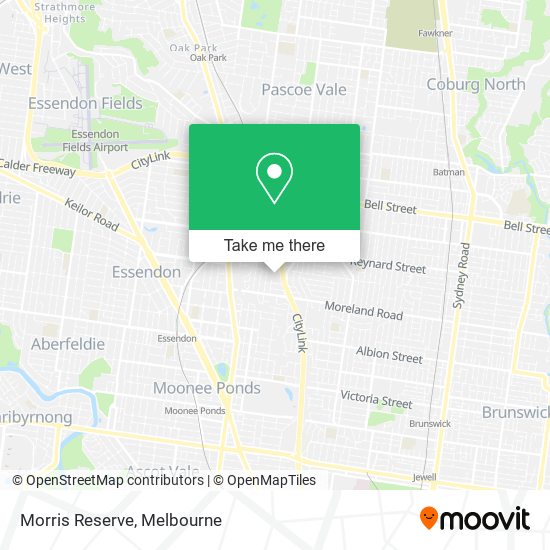 Morris Reserve map