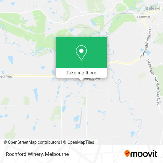 Mapa Rochford Winery