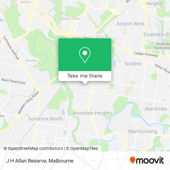 Mapa J H Allan Reserve