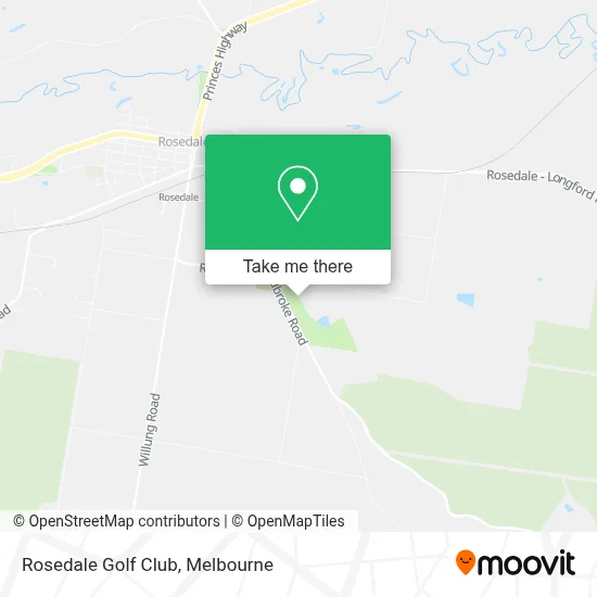 Mapa Rosedale Golf Club