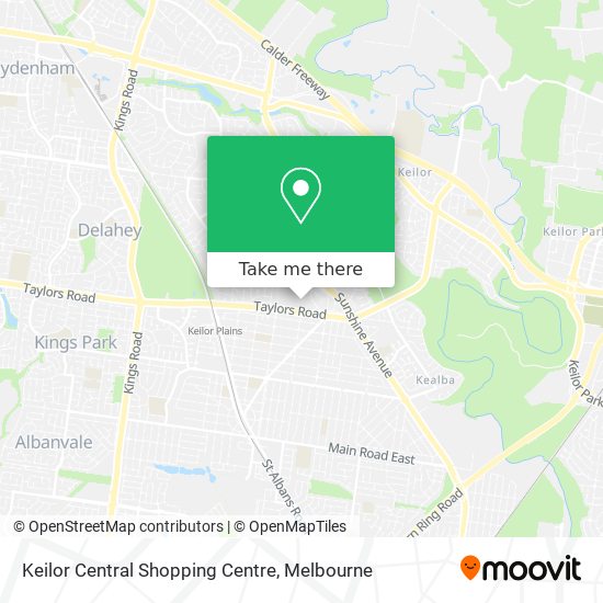 Keilor Central Shopping Centre map