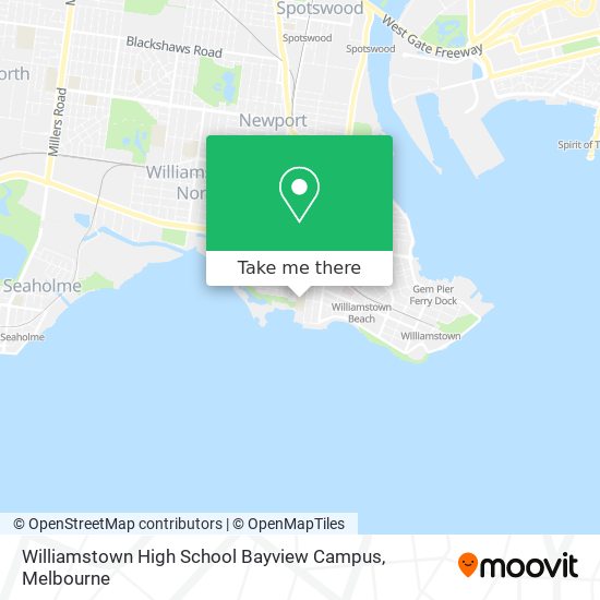 Mapa Williamstown High School Bayview Campus