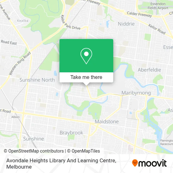 Mapa Avondale Heights Library And Learning Centre