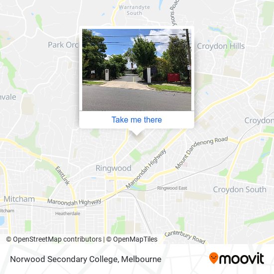 Norwood Secondary College map