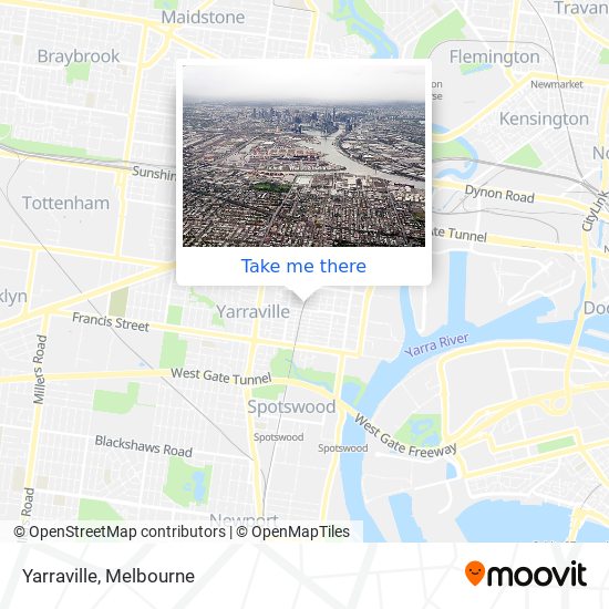 Mapa Yarraville