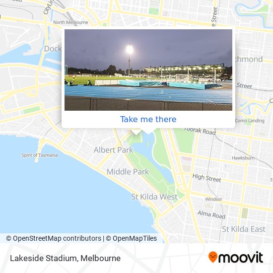 Lakeside Stadium map