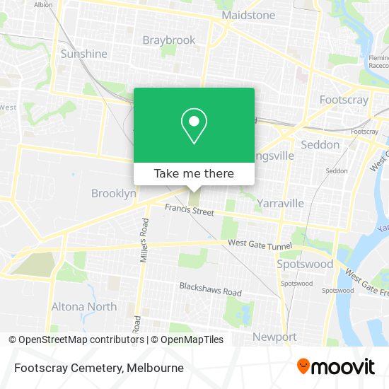 Footscray Cemetery map