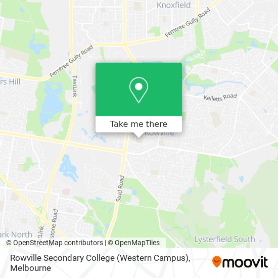 Rowville Secondary College (Western Campus) map