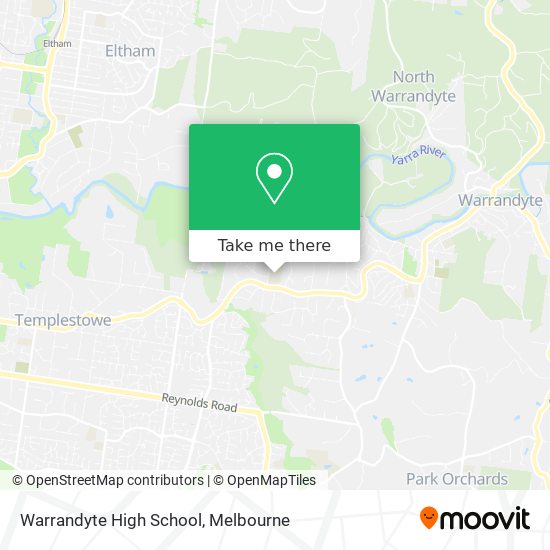 Warrandyte High School map