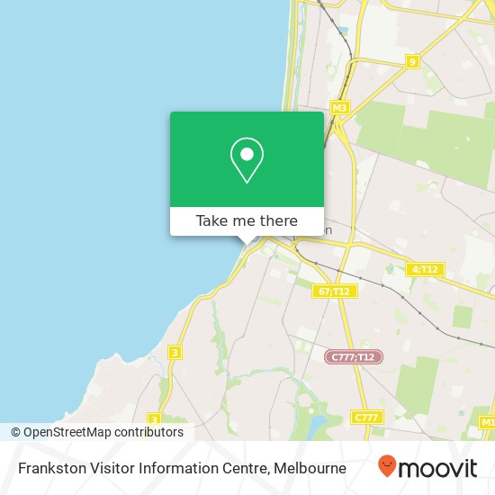 Frankston Visitor Information Centre map