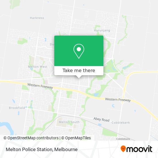 Mapa Melton Police Station