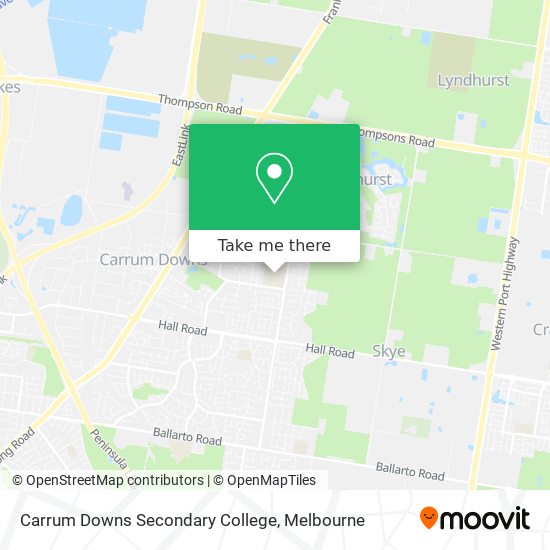 Carrum Downs Secondary College map