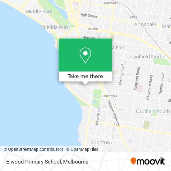 Mapa Elwood Primary School