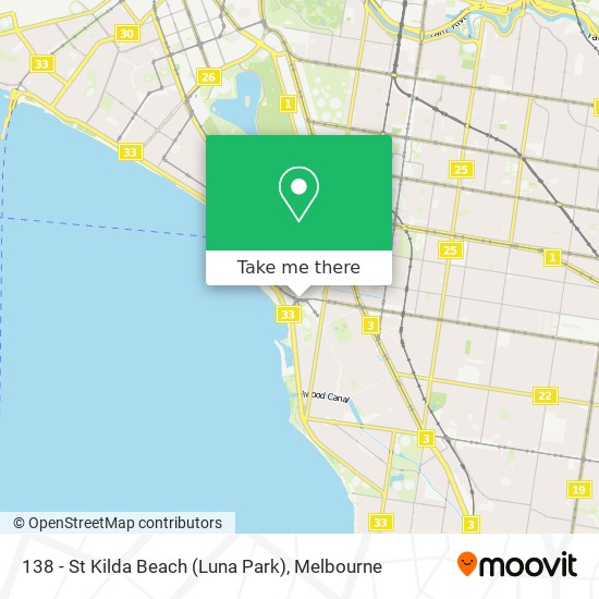 138 - St Kilda Beach (Luna Park) map