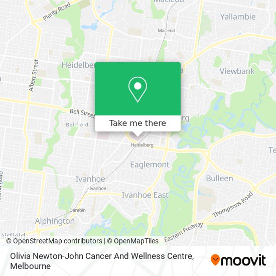 Olivia Newton-John Cancer And Wellness Centre map