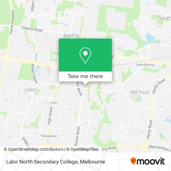 Lalor North Secondary College map