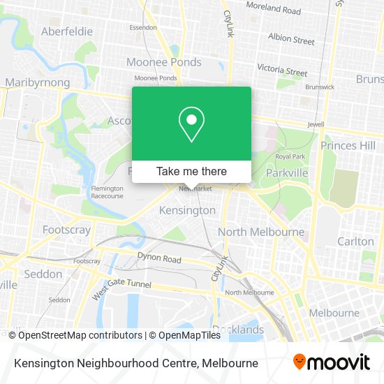 Kensington Neighbourhood Centre map