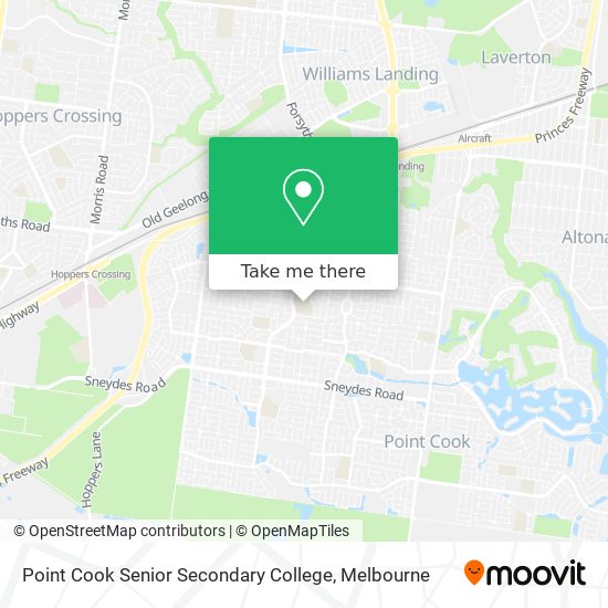 Mapa Point Cook Senior Secondary College