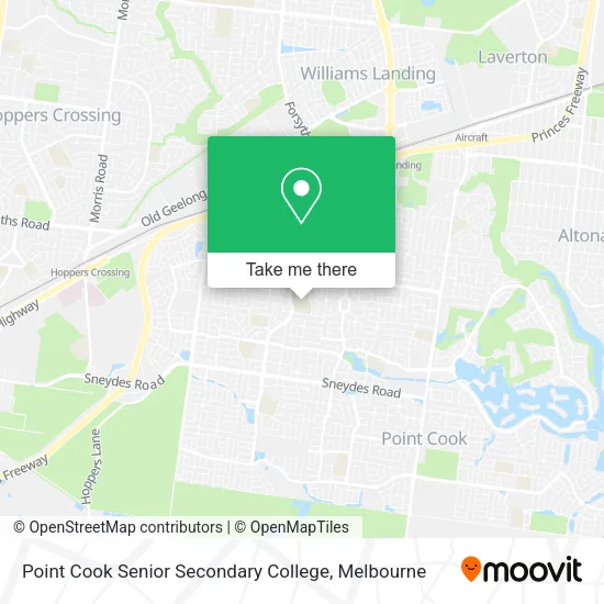Mapa Point Cook Senior Secondary College