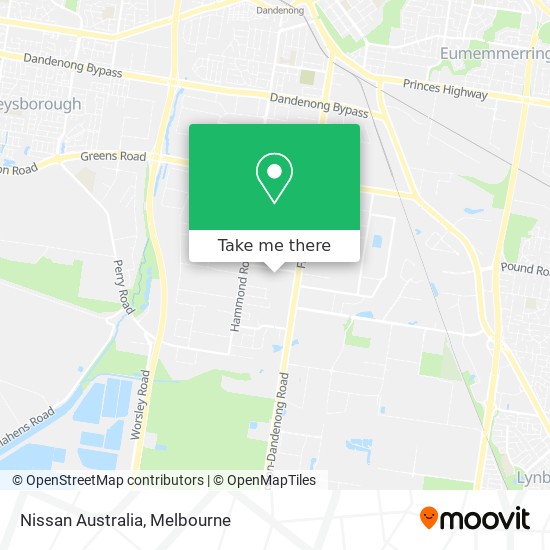 Mapa Nissan Australia