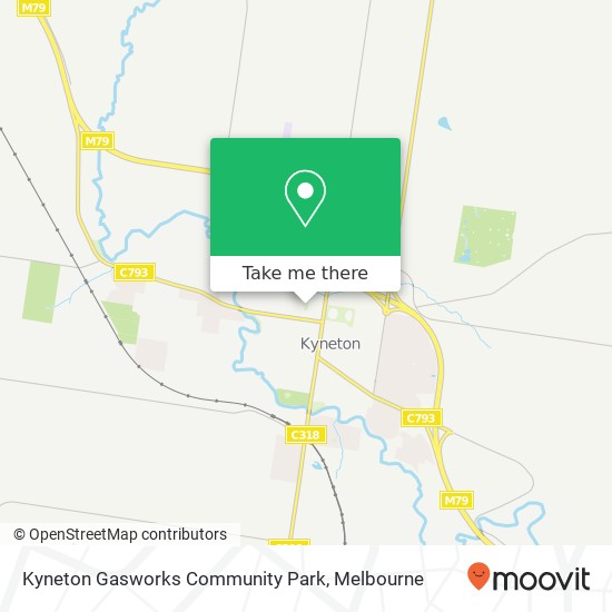 Kyneton Gasworks Community Park map