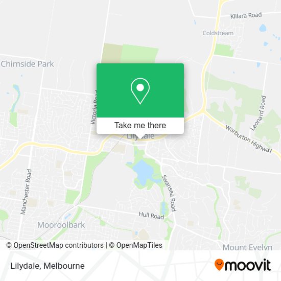 How to get to Lilydale by bus or train?