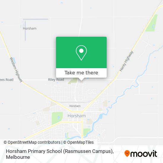 Mapa Horsham Primary School (Rasmussen Campus)