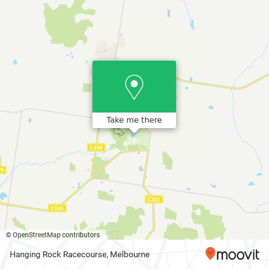 Hanging Rock Racecourse map