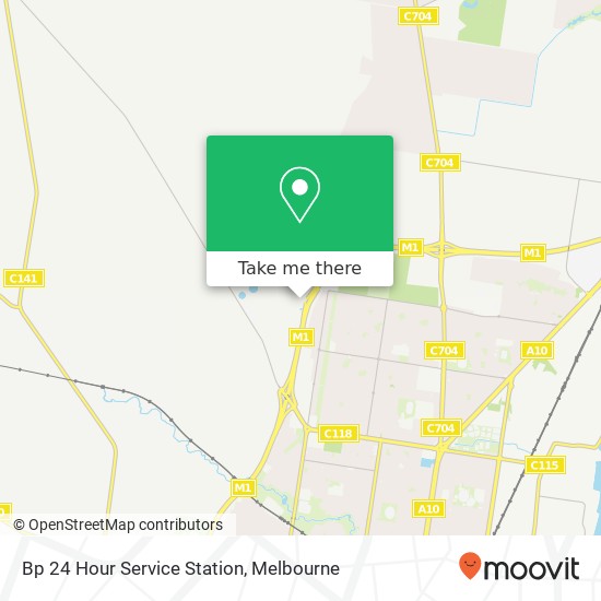 Bp 24 Hour Service Station map
