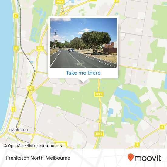 Mapa Frankston North