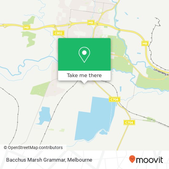 Bacchus Marsh Grammar map