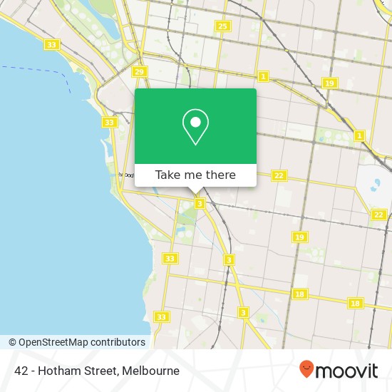 Mapa 42 - Hotham Street