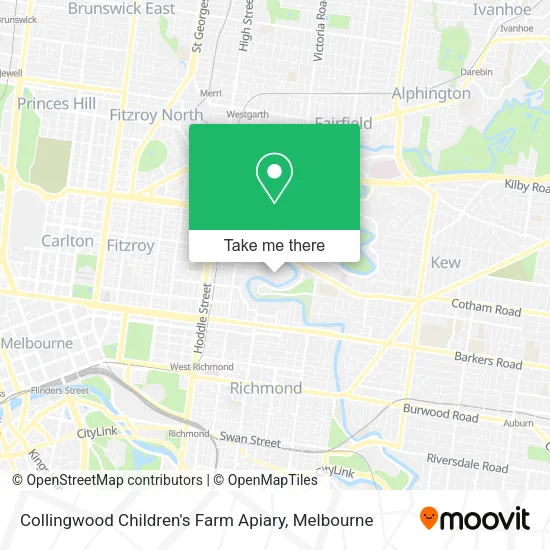 Collingwood Children's Farm Apiary map