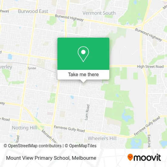 Mapa Mount View Primary School