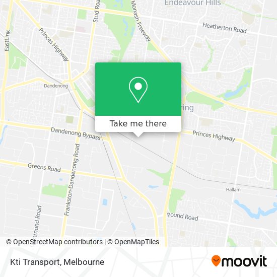 How to get to Kti Transport in Dandenong South Bal by