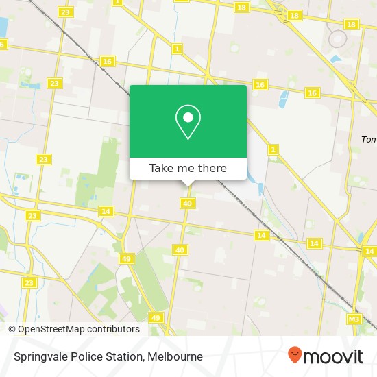 Springvale Police Station map