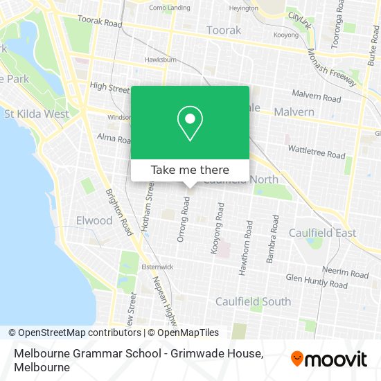 Melbourne Grammar School - Grimwade House map